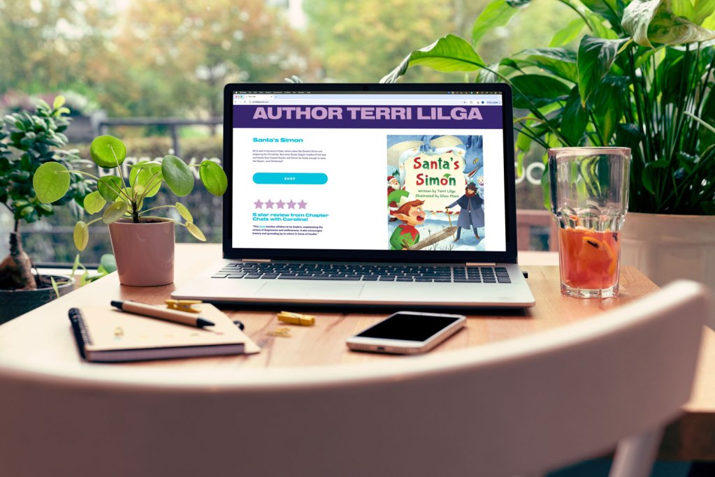 Small business website design for children's book author