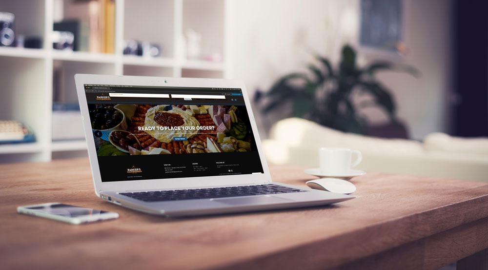 Great Restaurant website design for Parker's on Fall Bar and Grill