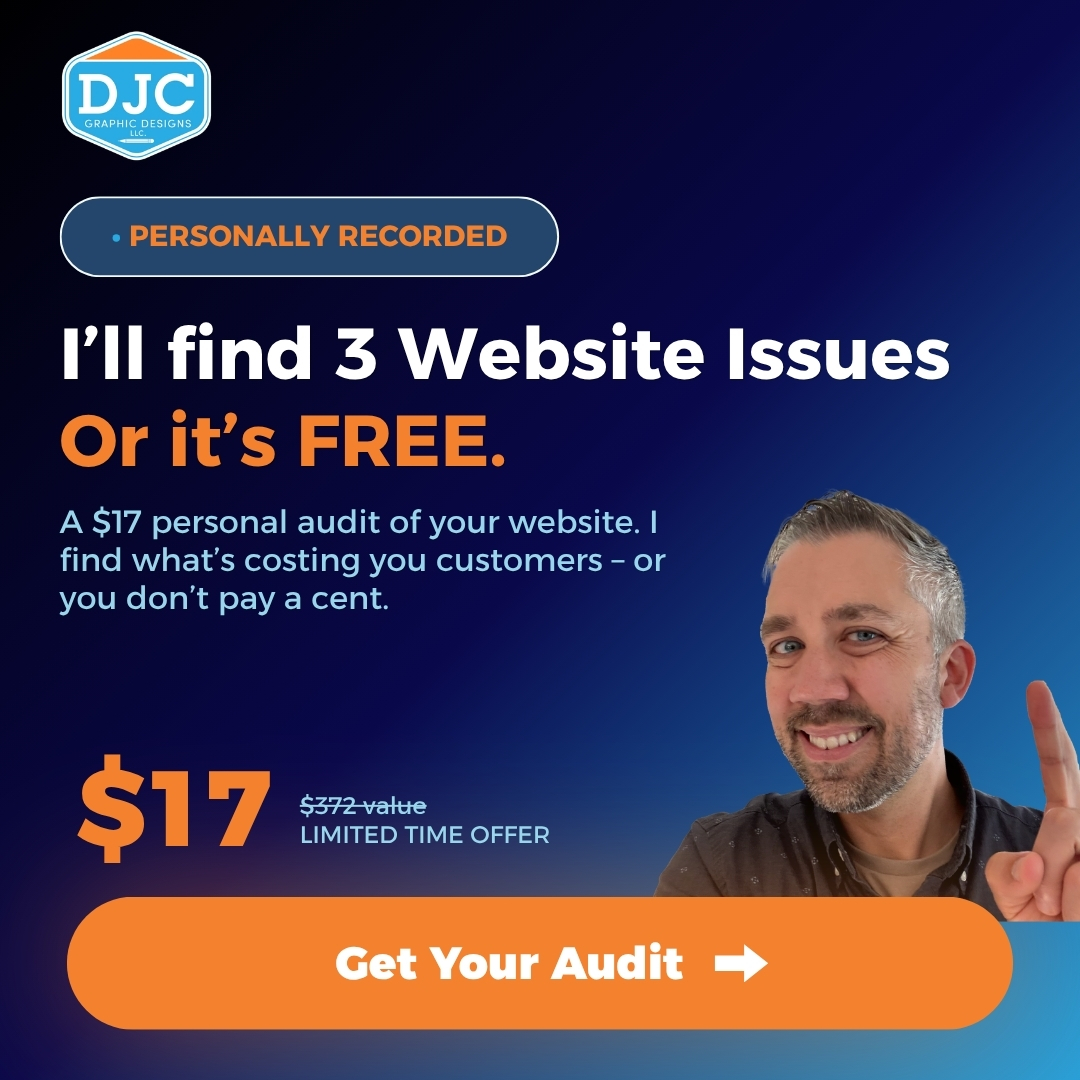 $17 website conversion audit by DJC Graphic Designs